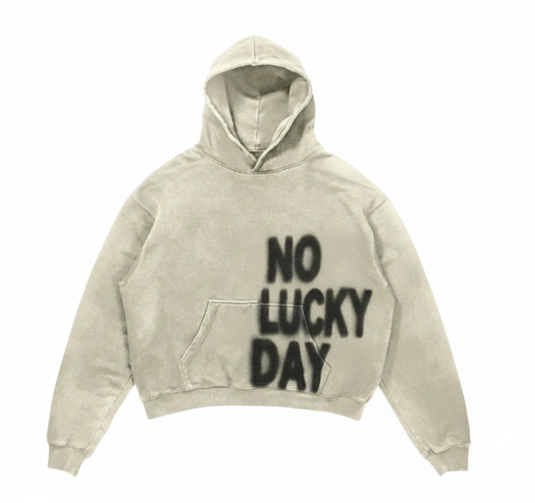 TAGGED HOODIE "NOLUCKYDAY"